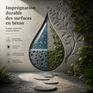 Imprégnation durable des surfaces en béton