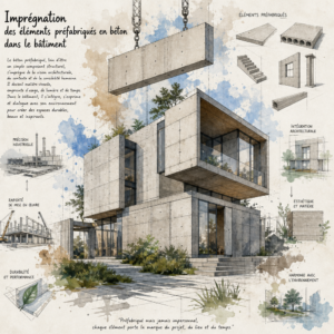 Imprégnation des éléments préfabriqués en béton dans le bâtiment