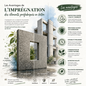 Avantages de l’imprégnation des éléments préfabriqués en béton