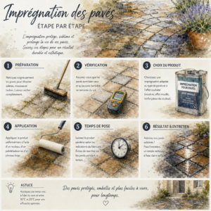 Imprégnation des pavés – étape par étape
