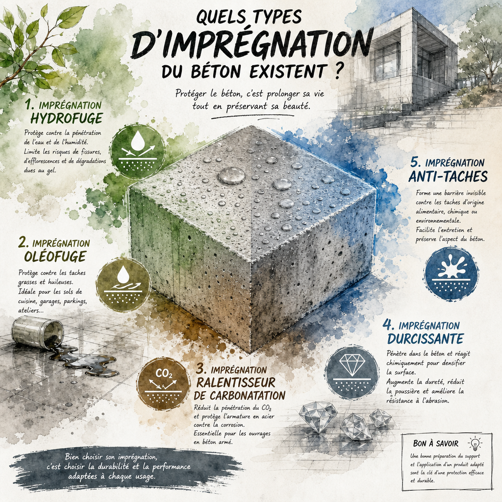 Quels types d’imprégnation du béton existent ?