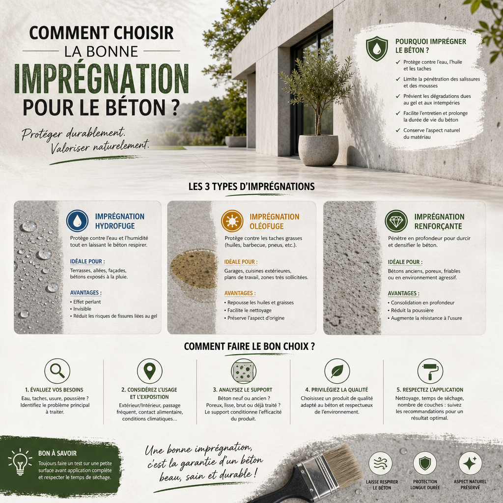 Comment choisir la bonne imprégnation pour le béton ?