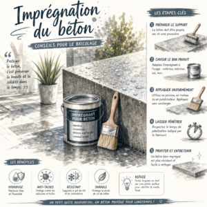 Imprégnation du béton – conseils pour le bricolage