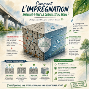 Comment l’imprégnation améliore-t-elle la durabilité du béton ?